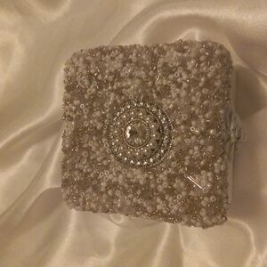 Mimi jewerly box with pearl ring size 7  925 silver rings